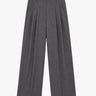 The Frankie Shop - Gelso Pleated Trousers - Dark Grey Melange in Dark Grey Melange