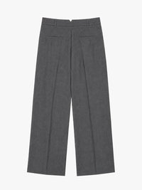 The Frankie Shop - Gelso Pleated Trousers in Dark Grey Melange