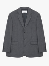 The Frankie Shop - Gelso Oversized Blazer - Dark Grey Melange