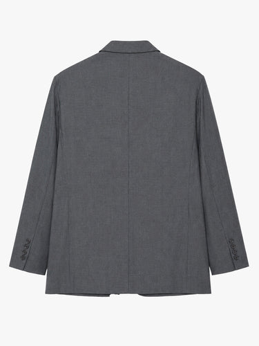 The Frankie Shop - Gelso Oversized Blazer - Dark Grey Melange