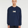 Thisisneverthat - Cutout Letters Longsleeved T-Shirt in Navy