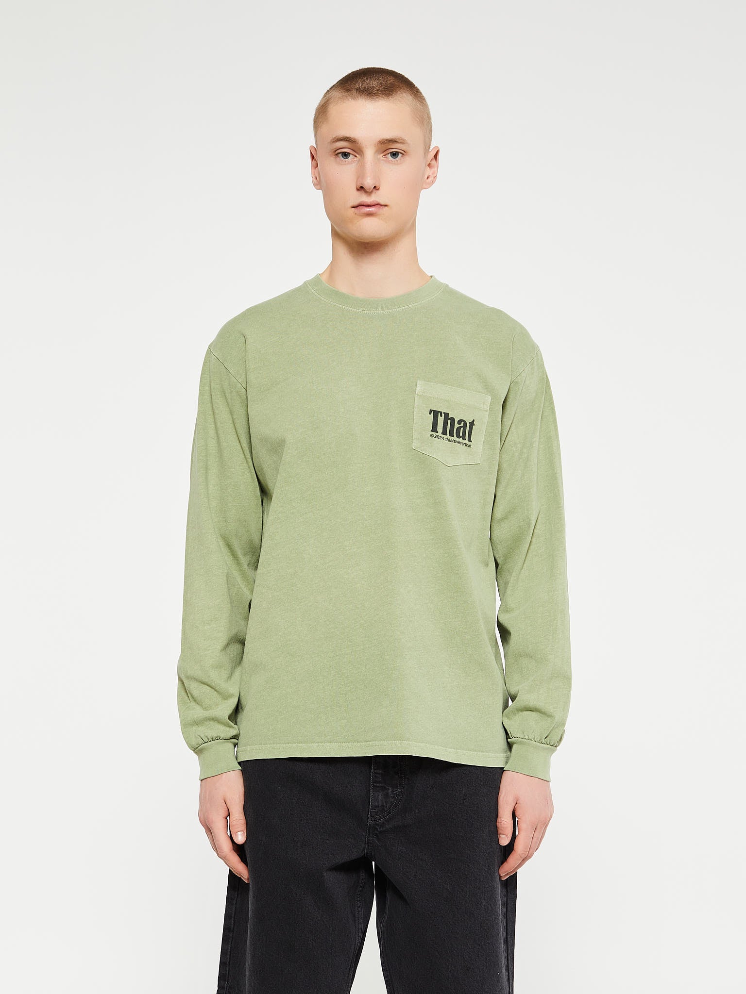 Thisisneverthat - That Pocket Longsleeved T-Shirt in Green