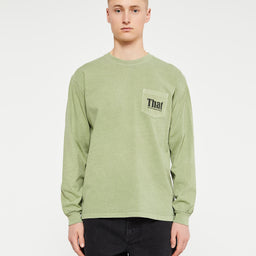 Thisisneverthat - That Pocket Longsleeved T-Shirt in Green
