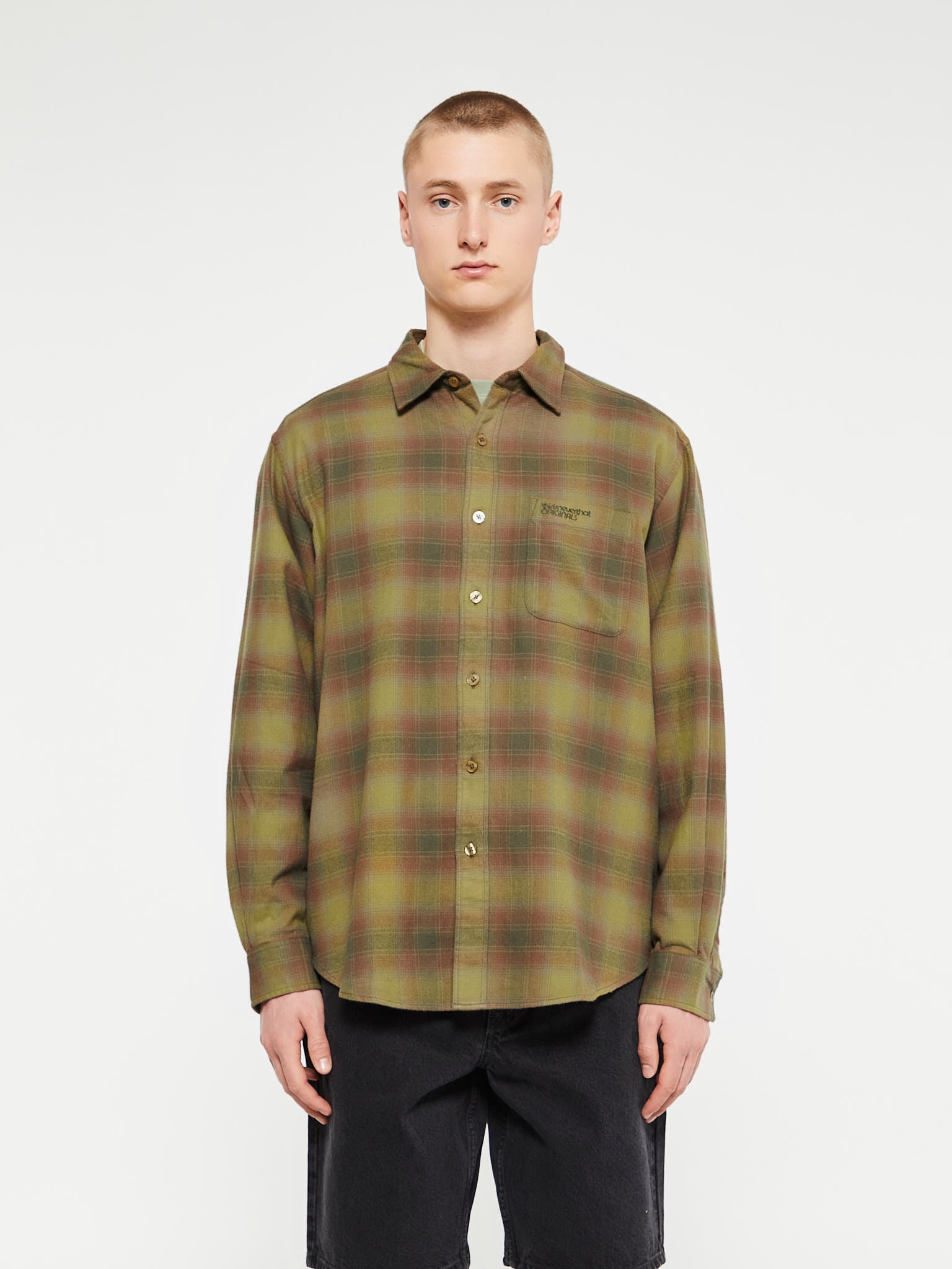 Thisisneverthat - Flannel Check Shirt in Green