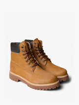 Timberland - Timberland Heritage 6 Inch Lace Up Boot Medium Brown Hair On in Peacoat/True White
