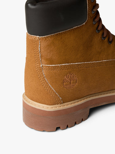 Timberland - Timberland Heritage 6 Inch Lace Up Boot Medium Brown Hair On in Peacoat/True White