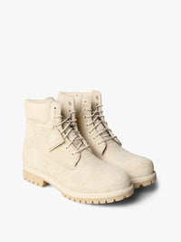 Timberland - Heritage 6-Inch Lace Up Waterproof Boot in Light Beige Suede