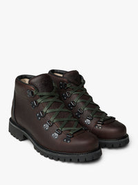 Timberland - Authentic Hike Mid Lace Up Boot in Dk Brown Full Grain W/Grn