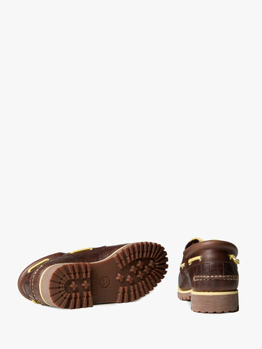 Timberland - Timberland Authentic Boat Shoe Dark Brown Croc in 09C1