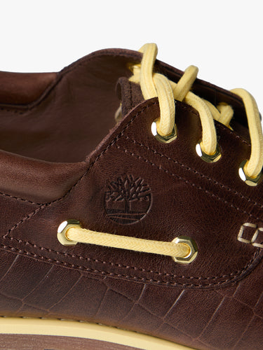 Timberland - Timberland Authentic Boat Shoe Dark Brown Croc in 09C1