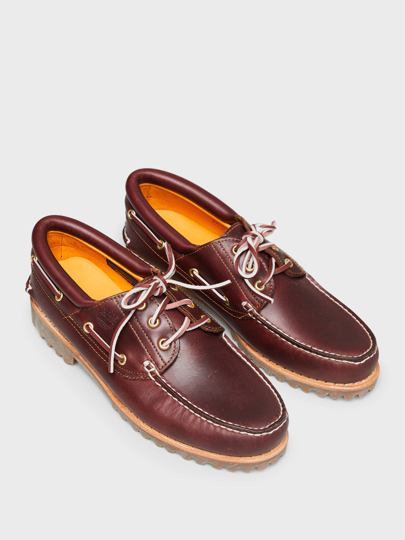 Authentic Boat Shoes in Burgundy