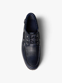 Timberland - Jacquemus x Timberland Authentic Boat Shoe in Navy Croc