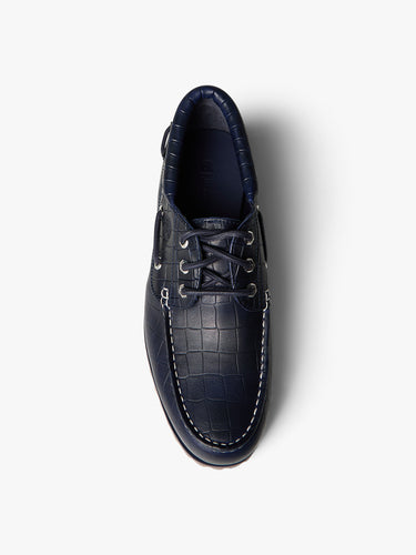 Timberland - Jacquemus x Timberland Authentic Boat Shoe in Navy Croc