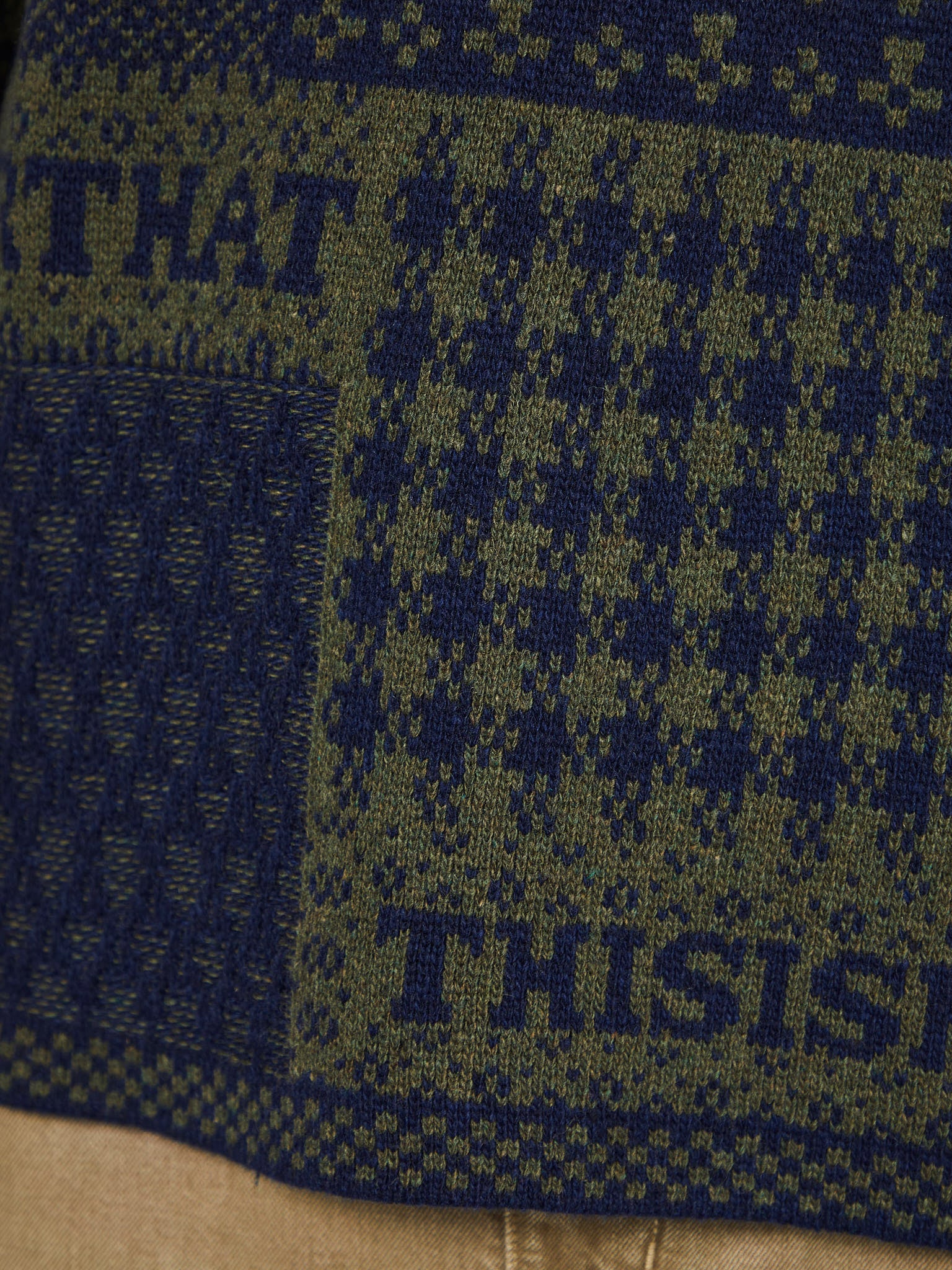 thisisneverthat - Block Knit in Navy