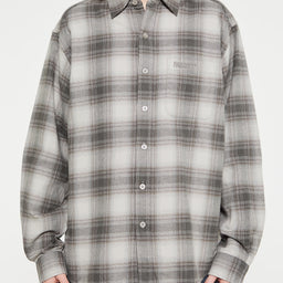 thisisneverthat - Shadow Plaid Flannel Shirt in Grey