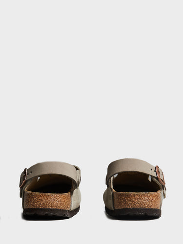 Birkenstock - Tokio II Suede Leather Sandals in Taupe