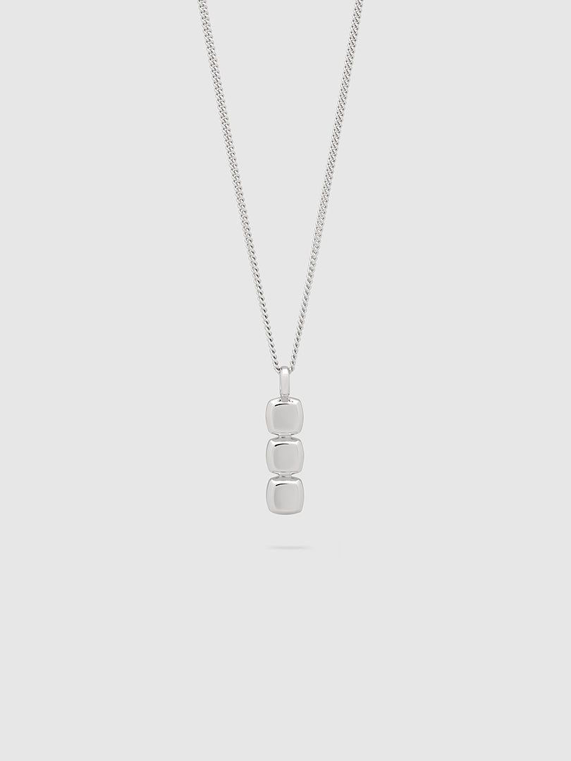 Tom Wood - Mini Cushion Pendant Necklace in Silver
