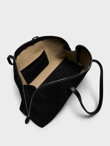 TOTEME - Suede Day Tote in Black