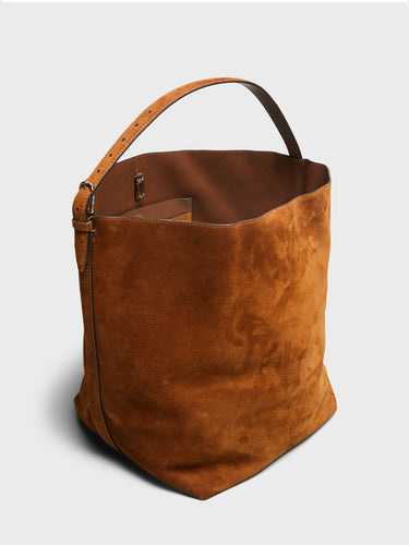 TOTEME - Belted Tote Bag in Tan Brown