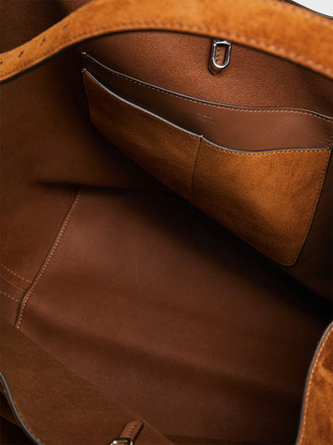 TOTEME - Belted Tote Bag in Tan Brown