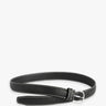TOTEME - Slim Grained-Leather Belt in Black