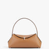 TOTEME - T-Lock Grained-Leather Shoulder Bag in Tan