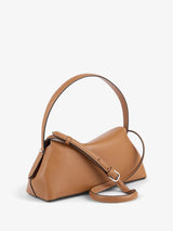 TOTEME - T-Lock Grained-Leather Shoulder Bag in Tan