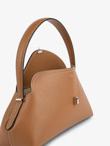 TOTEME - T-Lock Grained-Leather Shoulder Bag in Tan