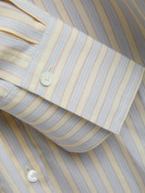 TOTEME - Oversized Striped Shirt in Yellow and Sky