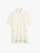 TOTEME - Fluid Polo Shirt in Ecru