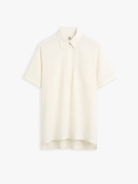 TOTEME - Fluid Polo Shirt in Ecru