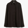 TOTEME - Silk Crepe Shirt in Brown