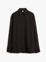 TOTEME - Silk Crepe Shirt in Brown