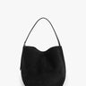 TOTEME - Medium Belted Suede Tote in Black