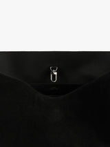 TOTEME - Medium Belted Suede Tote in Black