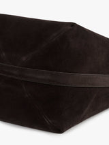 TOTEME - Medium Belted Suede Tote in Espresso