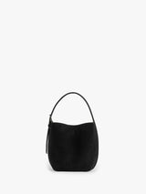 TOTEME - Petite Belted Suede Tote in Black