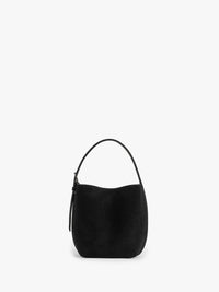 TOTEME - Petite Belted Suede Tote in Black