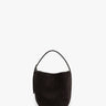 TOTEME - Petite Belted Suede Tote in Espresso