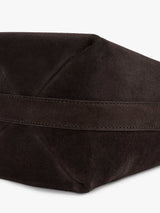 TOTEME - Petite Belted Suede Tote in Espresso