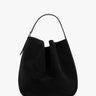 TOTEME - Belted Suede Tote in Black