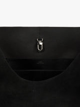 TOTEME - Belted Suede Tote in Black