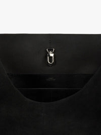 TOTEME - Belted Suede Tote in Black