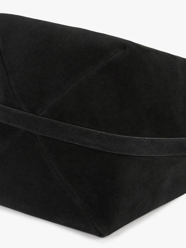 TOTEME - Belted Suede Tote in Black