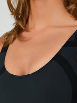 TOTEME - Monogram Swimsuit in Black