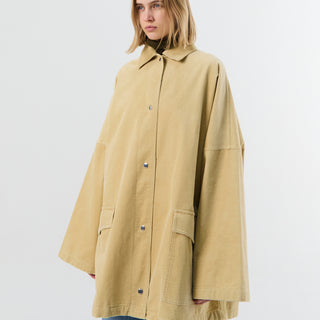 TOTEME - Cord Overshirt Jacket in Beige