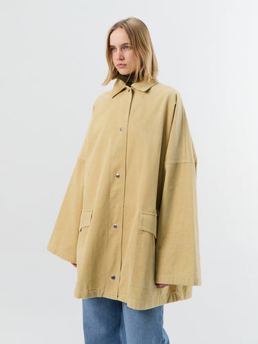 Toteme - Cord Overshirt Jacket in Beige