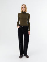 Toteme - Straight Cord Trousers in Black