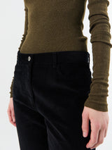 Toteme - Straight Cord Trousers in Black