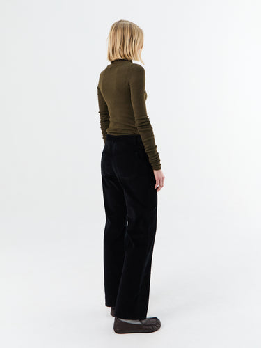 Toteme - Straight Cord Trousers in Black